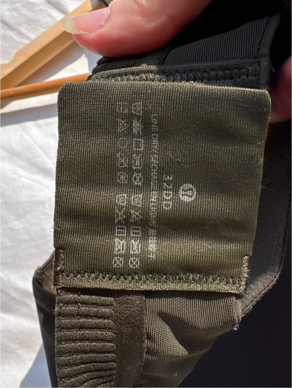 Lululemon Energy Bra *High Support, B–DDD Cups - Dark Olive - 32DD
